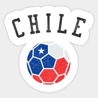 Chile Soccer Team Heritage Flag Sticker